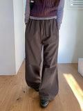 [BAONHAUS] Denin Cotton Semi-Bootcut Pants