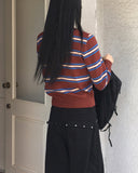 [Wool 20] Rican Stripe Wool Round Knitwear