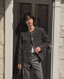 Proi Denim Tweed Round Jacket