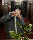 Overfit Hood Detachable Denim Jacket