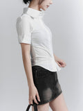 Curve Line Short Sleeve Shirt