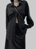 Teez Backslit Stripe Shirt