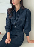 Aven Denim Belt Skirt
