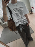 Coryl lettering printing short sleeve t-shirt