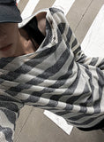 Rivet Stripe Knit Tee