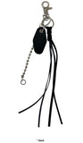 NOTCH TASSEL BLACK KEYRING