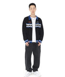 RACING ZIP-UP KNIT CARDIGAN