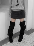 Rope Strap Low Skirt Pants