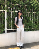 Half-cut Bootcut Pants