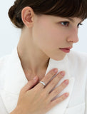 Champagne Moon NEW Silver (W) Chunky Ring M