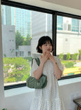 Lutet Layered Shirring Dot Mini One Piece