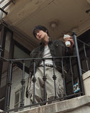 Motion Belted Balloon Denim Jacket