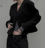 Moru Boucle Two-Way Fur Cardigan