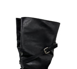 Vintage Buckle Strap Long Boots