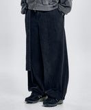 24FW Oversized Washed Denim Pants