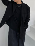 Overshoulder wool blazer