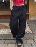 Bias Raw Edge Carpenter Cargo Pants