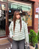 Chad Two-Way String Hood Warmer Overfit Lightweight Padding Jumper