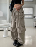 Lorna Pigment Nylon Double Cargo Pants