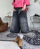 Kaid Unbalance Bermuda Denim Pants