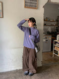 Tokoe Brushed Banding Ribbon Cargo Pants