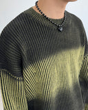 Heren gradient grunge knit
