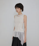 Layered Lace Frill Sleeveless