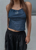 FIX Heart Denim Halter Sleeveless
