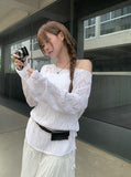 Dig Boat Neck Strap Off Mesh Knit