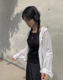 Azi Yeori Hooded Blouse