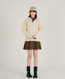 Solid Loose Collar Sweatshirt