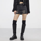 Pni high waist denim skirt