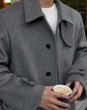 Lenny Robe Wool Balmacaan Coat