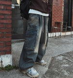 Excited Cargo Wide Denim Pants