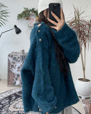 Rendi Wool Hair Button Knit