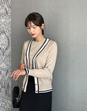 Sade Color Matching Cardigan