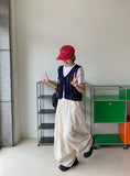 Segon Punching Ribbon Knit Vest