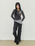 PIECE BIRD Henley Neck Long Sleeve T-Shirt