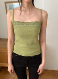 Calpi Lace Ribbed Sleeveless