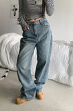 move denim wide pants