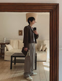 Reeves Side Banding One-Tuck Slacks