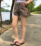 Mots Roll-up Button Shorts