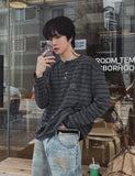Love Pigment Henley Neck Long Sleeve T-Shirt