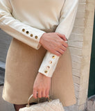 Rimel Wool Tulip Mini Skirt