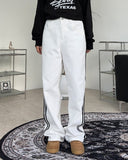 Raden track wide cotton pants