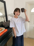Cohan Pleats Crop Short Sleeve Tee