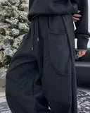 Allen two-pocket brushed banding pants