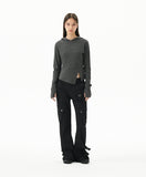 CURVED SLIM HOODIE