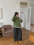 Bato Color Round Boucle Wool Knit
