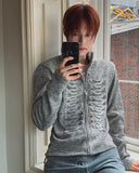 Novent Napoleon Muscle Fit Knit Zip-up